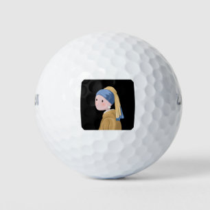 Mädchen mit Perlenohrring Golfball