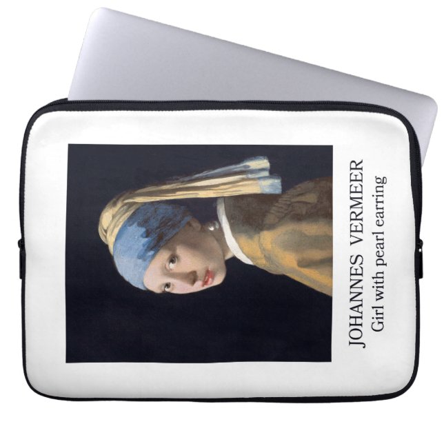 Mädchen mit Perlenohrring Gustav Klimt Laptopschutzhülle (Vorderseite)