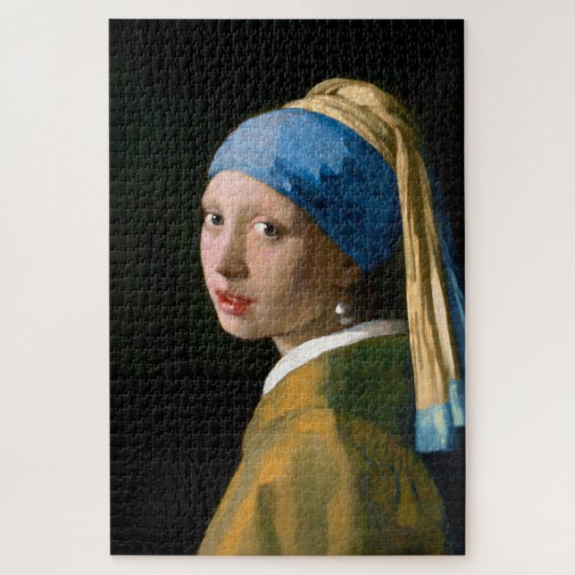 Mädchen mit Perlenohrring, Johannes Vermeer (Vertikal)
