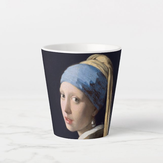 Mädchen mit Perlenohrring-Johannes Vermeer Small Milchtasse (Vorderseite)