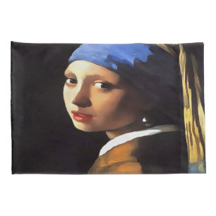 Mädchen mit Perlenohrring nach Johannes Vermeer Kissenbezug