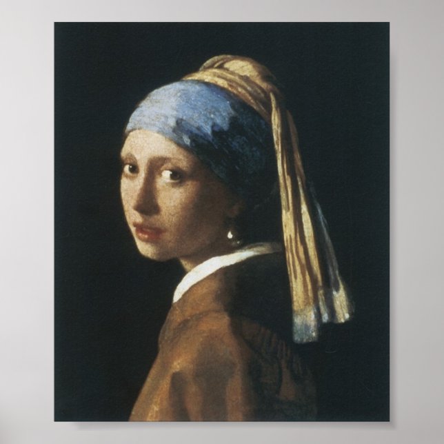 Mädchen mit Perlenohrring-Poster Poster (Vorne)
