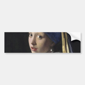 Mädchen mit Perlenohrring von Johannes Vermeer Autoaufkleber