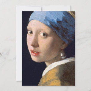 Mädchen mit Perlenohrring von Johannes Vermeer Einladung