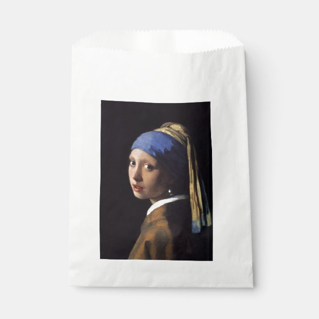 Mädchen mit Perlenohrring von Johannes Vermeer Geschenktütchen (Vorderseite)