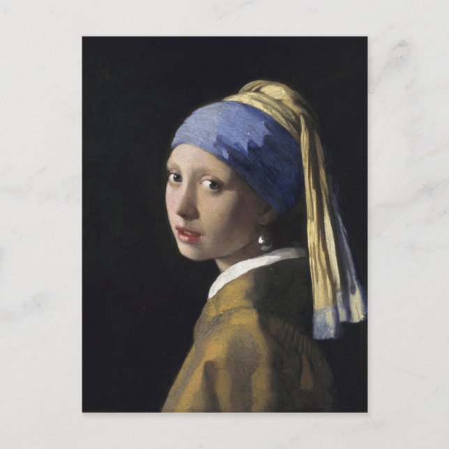 Mädchen mit Perlenohrring von Johannes Vermeer Postkarte (Vorderseite)
