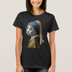 Mädchen mit Perlmuttkatze 1 T-Shirt