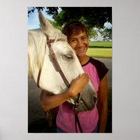 Mädchen mit Pferd