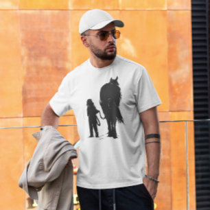 Mädchen mit Pferd T-Shirt