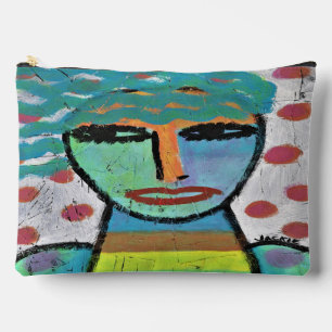 Mädchen mit Polka Dots Abstrakt Art Zubehörtasche