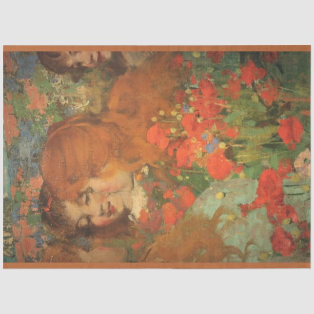 Mädchen mit roten Pfoten (von George Henry) Seidenpapier (Vorderseite)