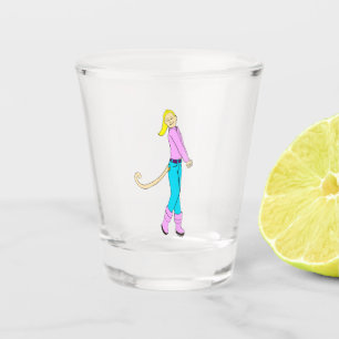 Mädchen mit Schwanz Schnapsglas