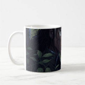Mädchen mit schwarzem Panther Kaffeetasse