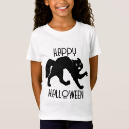 MÄDCHEN MIT SCHWARZER KATZE T-Shirt