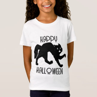 MÄDCHEN MIT SCHWARZER KATZE T-Shirt