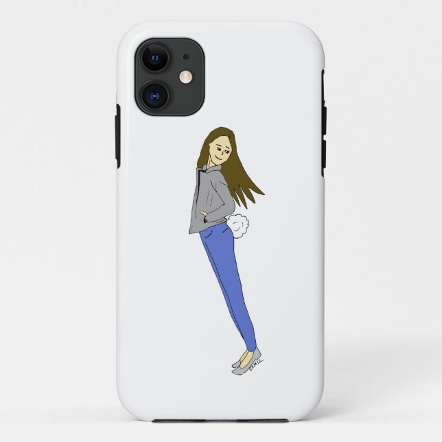 Mädchen mit sonnigen Schwänzen Case-Mate iPhone Hülle (Rückseite)