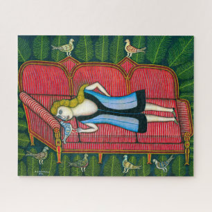 Mädchen mit Tauben Morris Hirshfield