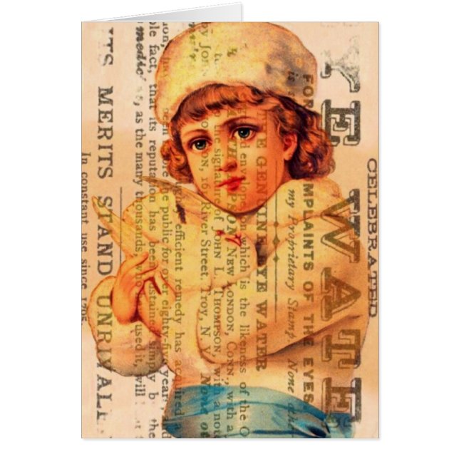 Mädchen mit Taubenwerbung Digitale Kunst (Vorne)