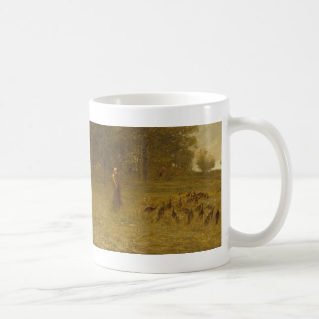 Mädchen mit Truthähnen Kaffeetasse (Rechts)