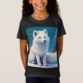 Mädchen mit welpen Foto T-Shirt