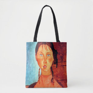 Mädchen mit Zöpfen, Modigliani Tasche