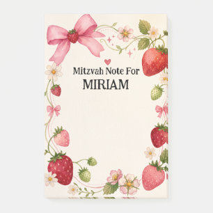 Mädchen Mitzvah Notiz Jüdisch