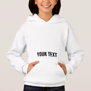 Mädchen Moderne Hoodies Fügen Sie Ihren Namen Text