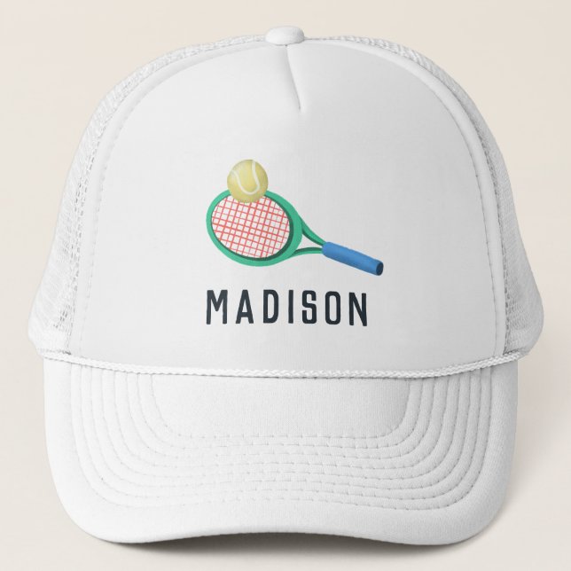Mädchen Moderne Sporty Tennis Kinder Truckerkappe (Vorderseite)