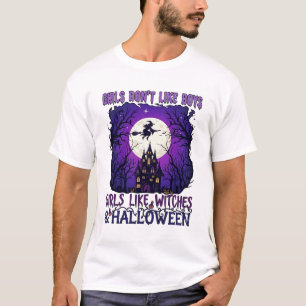Mädchen mögen keine Hexen-Jungs Halloween Spuk-Hou T-Shirt