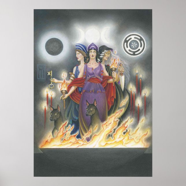 Mädchen, Mutter, Greisin Poster (Vorne)