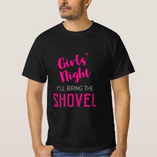 Mädchen nachts - ich bringe die Schaufel mit T-Shirt