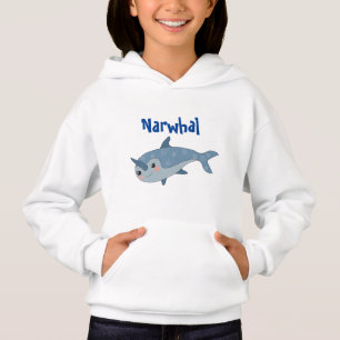 Mädchen Narwhal Hoodie