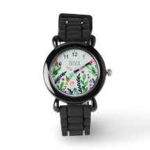 Mädchen Niedlich Botanische Aquarellfarben Blume K