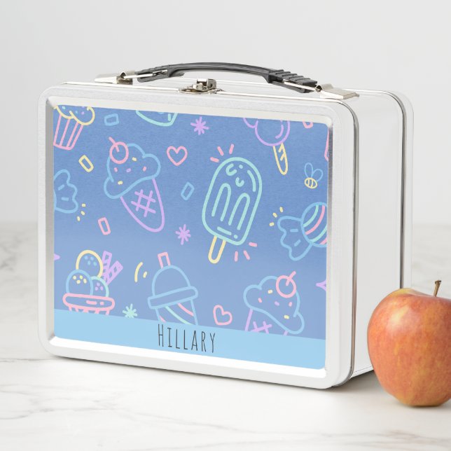 Mädchen Niedlich moderne Whimsikkids Metall Brotdose (Beispiel)