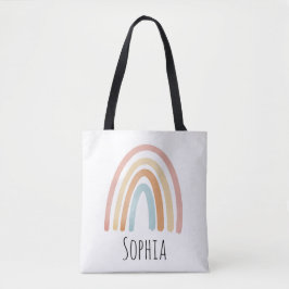 Mädchen Niedlich Pink Boho Wasserfarben Rainbow Ki Tasche