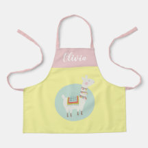 Mädchen Niedlich Rainbow Llama Personalisierter Na