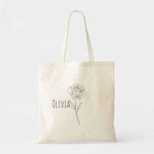 Mädchen Niedlich und elegant Blume Tragetasche
