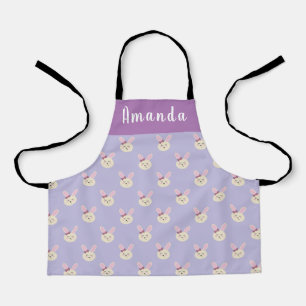 Mädchen Niedliche Lila Pastel Bunny Individuelle  Schürze