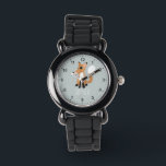 Mädchen Niedlicher Waldwald Fox und Name Kinder Armbanduhr<br><div class="desc">Diese moderne Kinderuhr besticht durch einen niedlichen Foxenwald-Cartoon. Dieses trendige Design bietet auch einen Platz, wo Sie Ihren Mädchennamen hinzufügen können. Mit klaren, leicht lesbaren Zahlen ist diese "erste" Uhr ideal für diejenigen, die gerade erst mit dem Lernen beginnen. Das perfekte geschlechtsneutrale Wildlife-Design für Ihre Kleinen!</div>