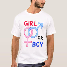 Mädchen oder Junge // Fun Gender Reveal Party T-Shirt