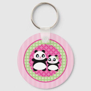 Mädchen-Panda-Bärn-Schlüsselanhänger Schlüsselanhänger