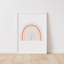Mädchen Pastell-Regenbogen-Kinderzimmer-Dekoration
