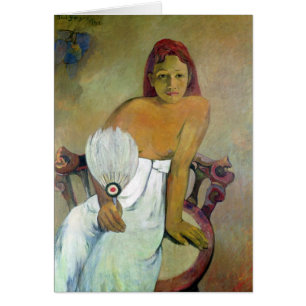 Mädchen Paul Gauguins mit Fan, 1902
