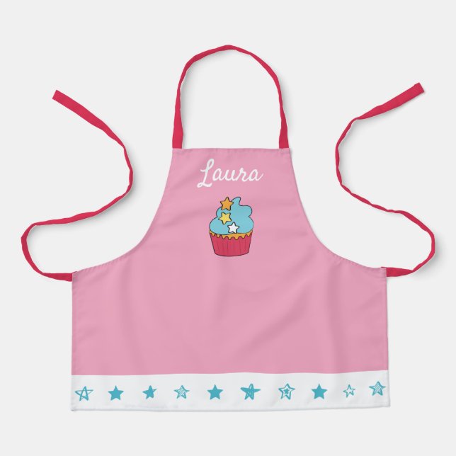 Mädchen Personalisierte Schürze für Backen (Vorderseite)