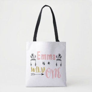 Mädchen-personalisierte wilde Baby-Tasche Tasche