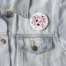Mädchen personalisierter Fußball Blowout pink schw