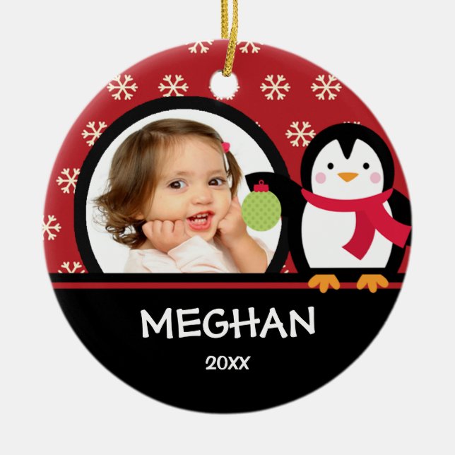Mädchen-personalisierter Keramik Ornament (Vorne)