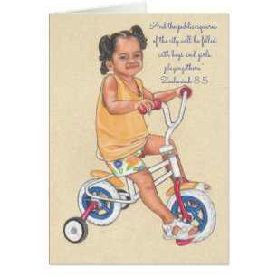 Mädchen Playing~Scripture