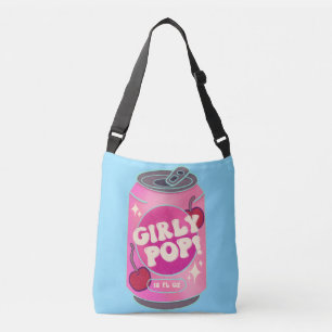 Mädchen-Pop-Cherry-Soda-Dose Retro Y2K Rosa Tragetaschen Mit Langen Trägern