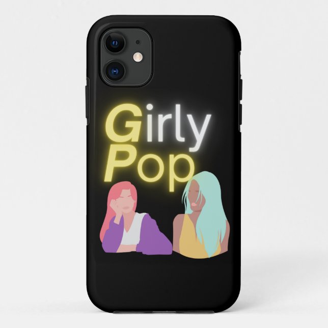 Mädchen-Pop-Handy Case-Mate iPhone Hülle (Rückseite)